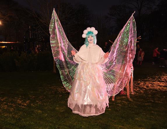 A Christmas fairy character in Maghera Walled Garden