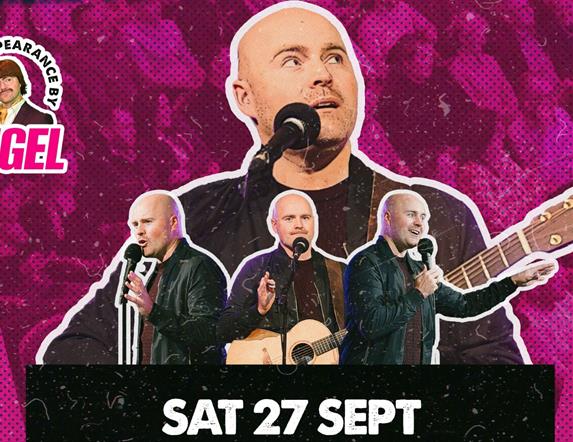 4 different image of Paddy Raff on a pink background