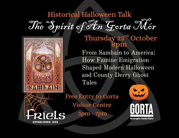 Flier detailing the Spirit of An Gorta Mor