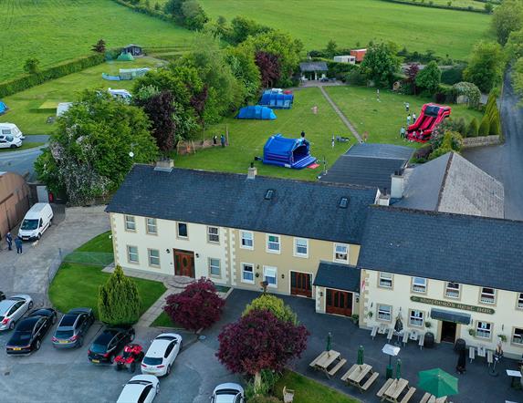 Aerial photo of The Shepherds Rest Camping