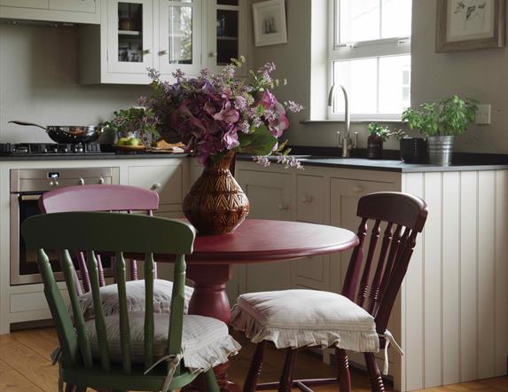 ElmTreeCottage's kitchen area.