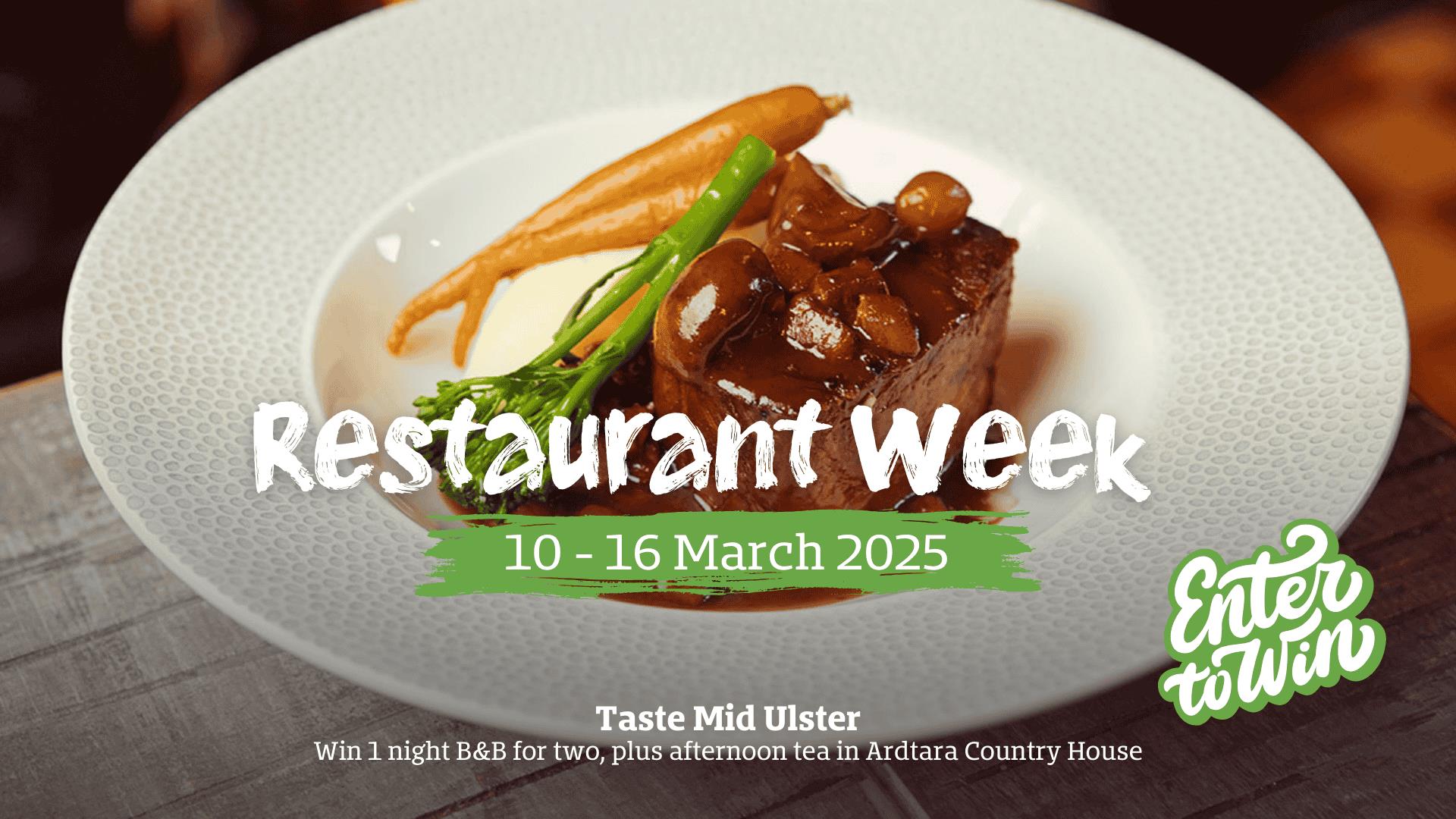 Taste Mid Ulster Restaurant Week Poster