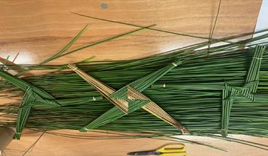 3 green St Brigid's cross 