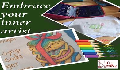 A Festive Day of Colour & Stitching  Come along to Hill of The O'Neill and Ranfurly House on 8 November for a calming and creative one-day workshop wh