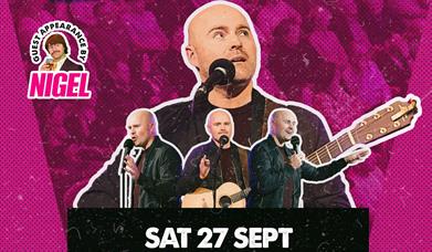 4 different image of Paddy Raff on a pink background
