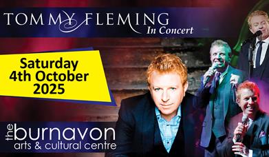 4 images of Tommy Fleming with event details written