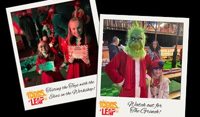 Santa's helpers and meeting the Grinch 