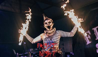 Fire performer at Fright Night 