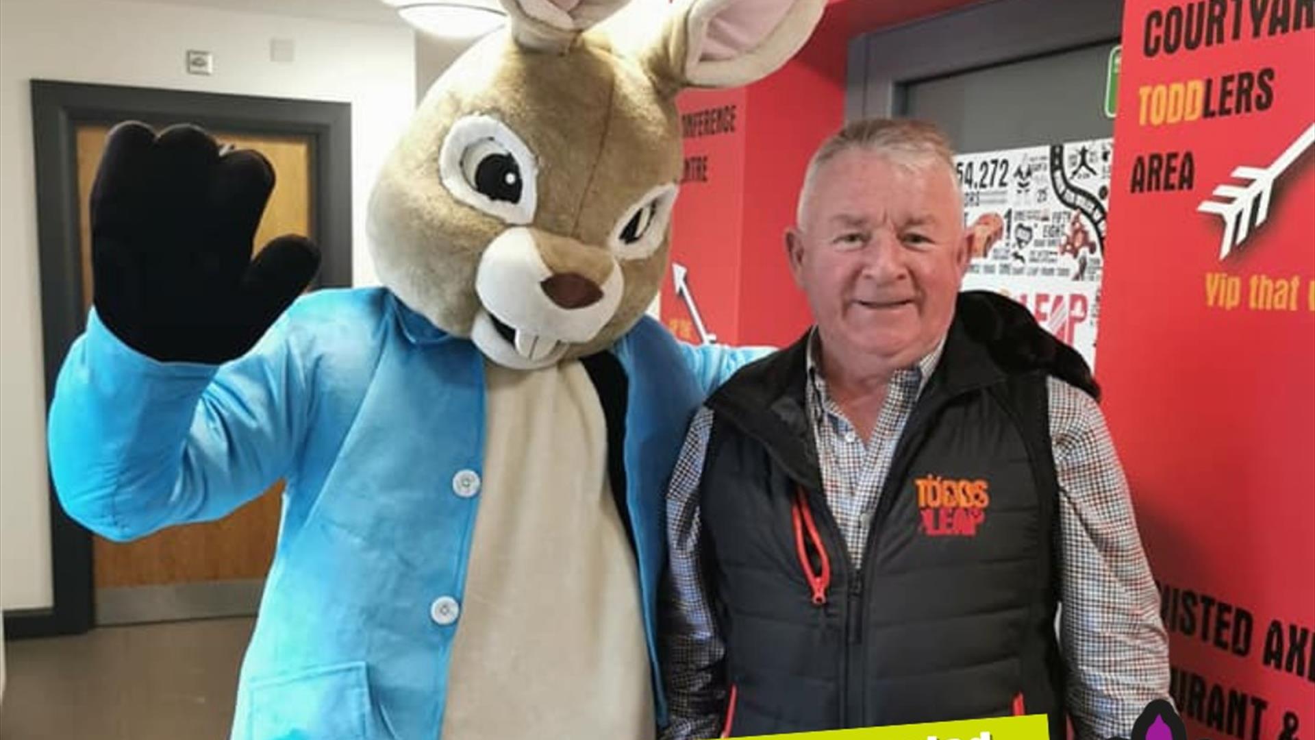 Image of the easter bunny rabbit with Granda Ben