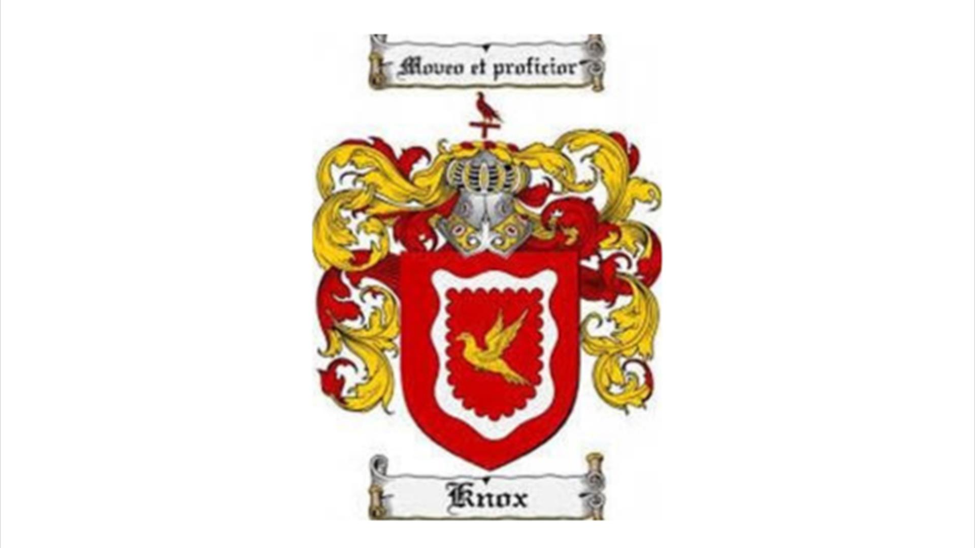 Image of the crest of the Knox family
