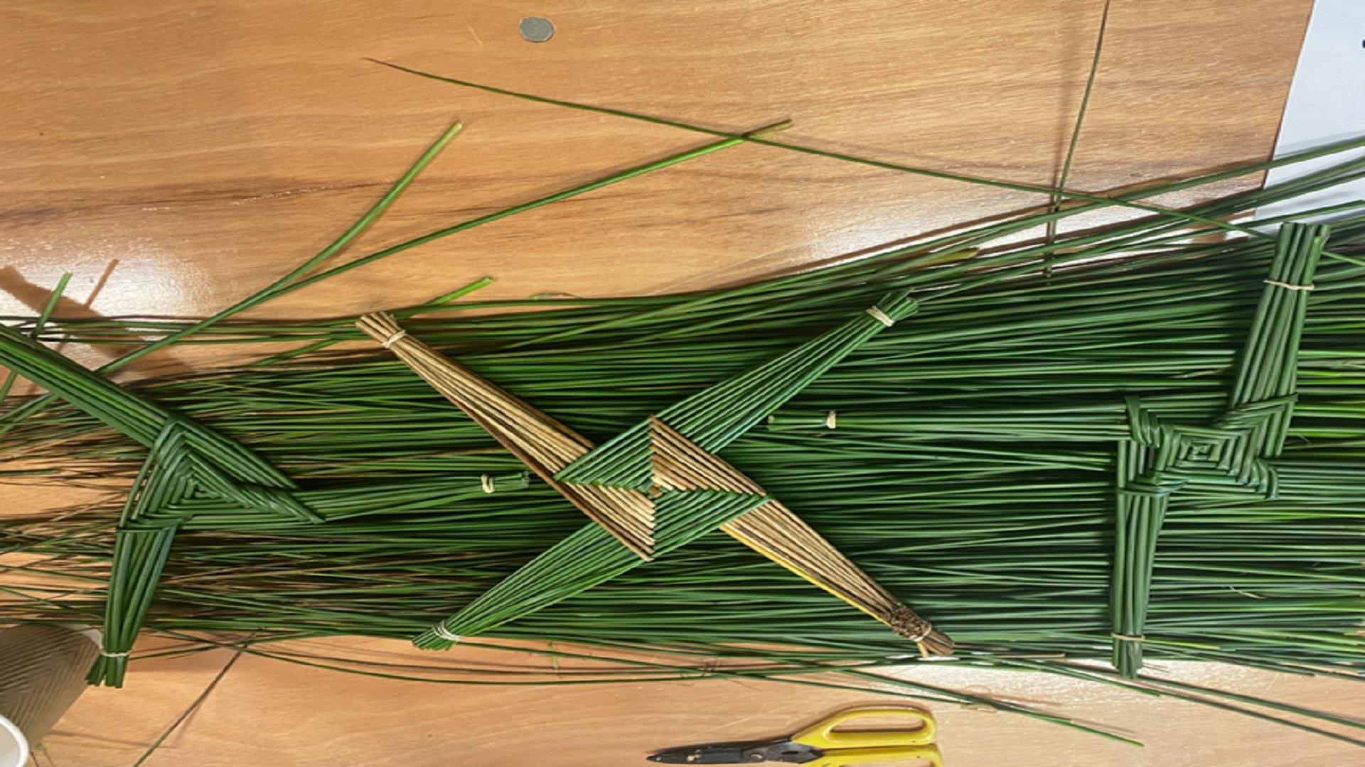 3 green St Brigid's cross