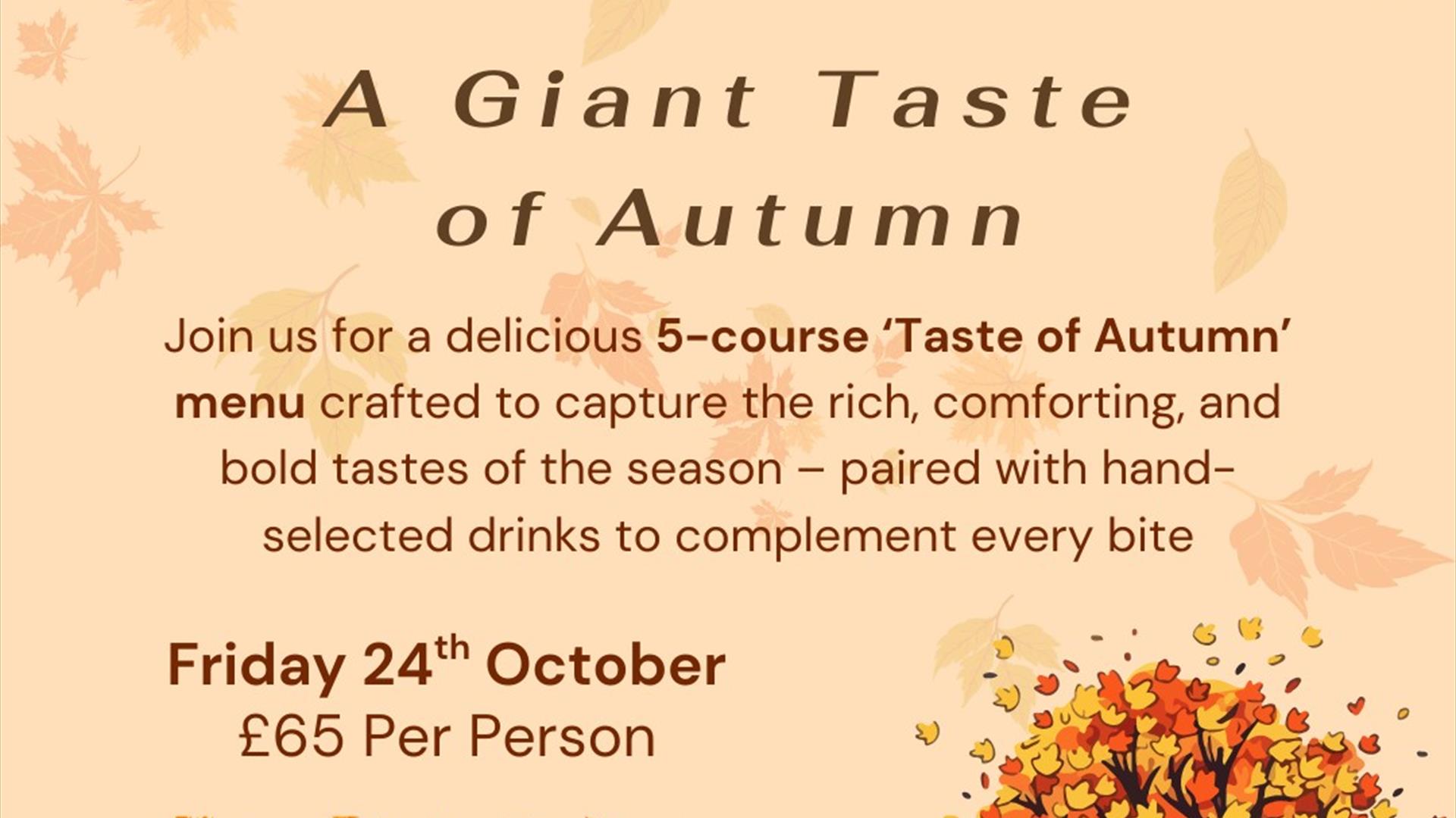 Flier promoting a Giant Taste of Autumn