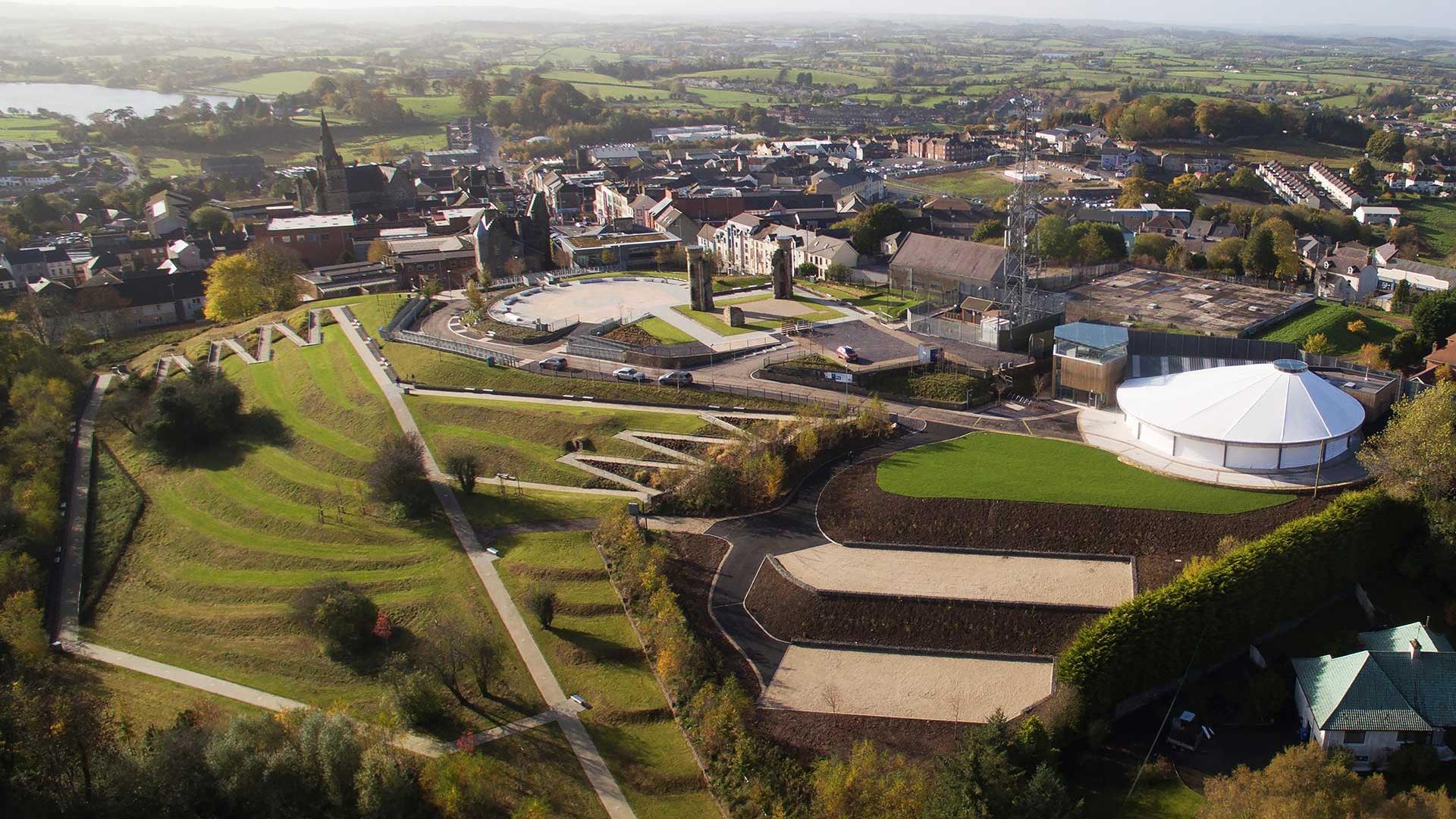 Aerial view of Hill of The O'Neill