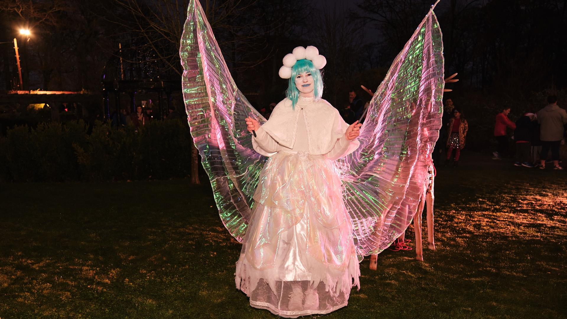 A Christmas fairy character in Maghera Walled Garden