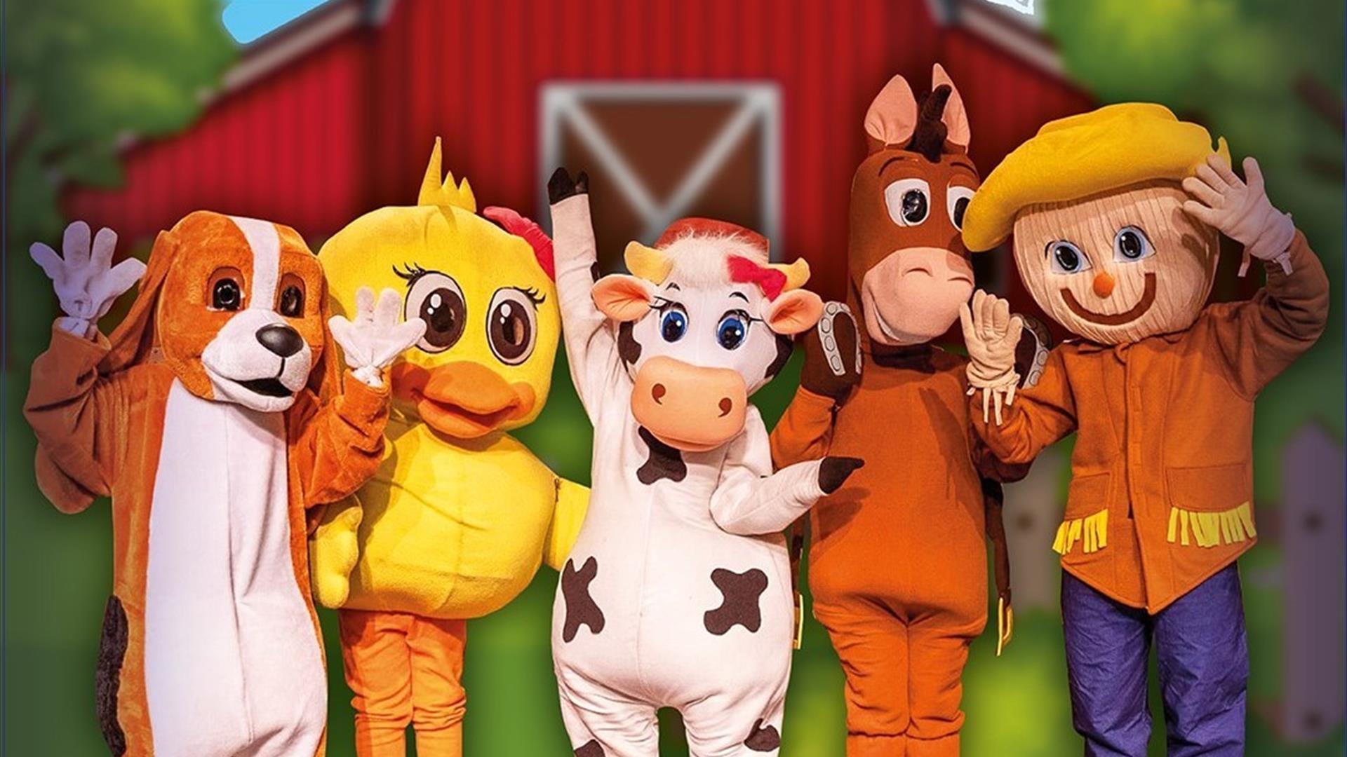 Life size farm characters in costume
