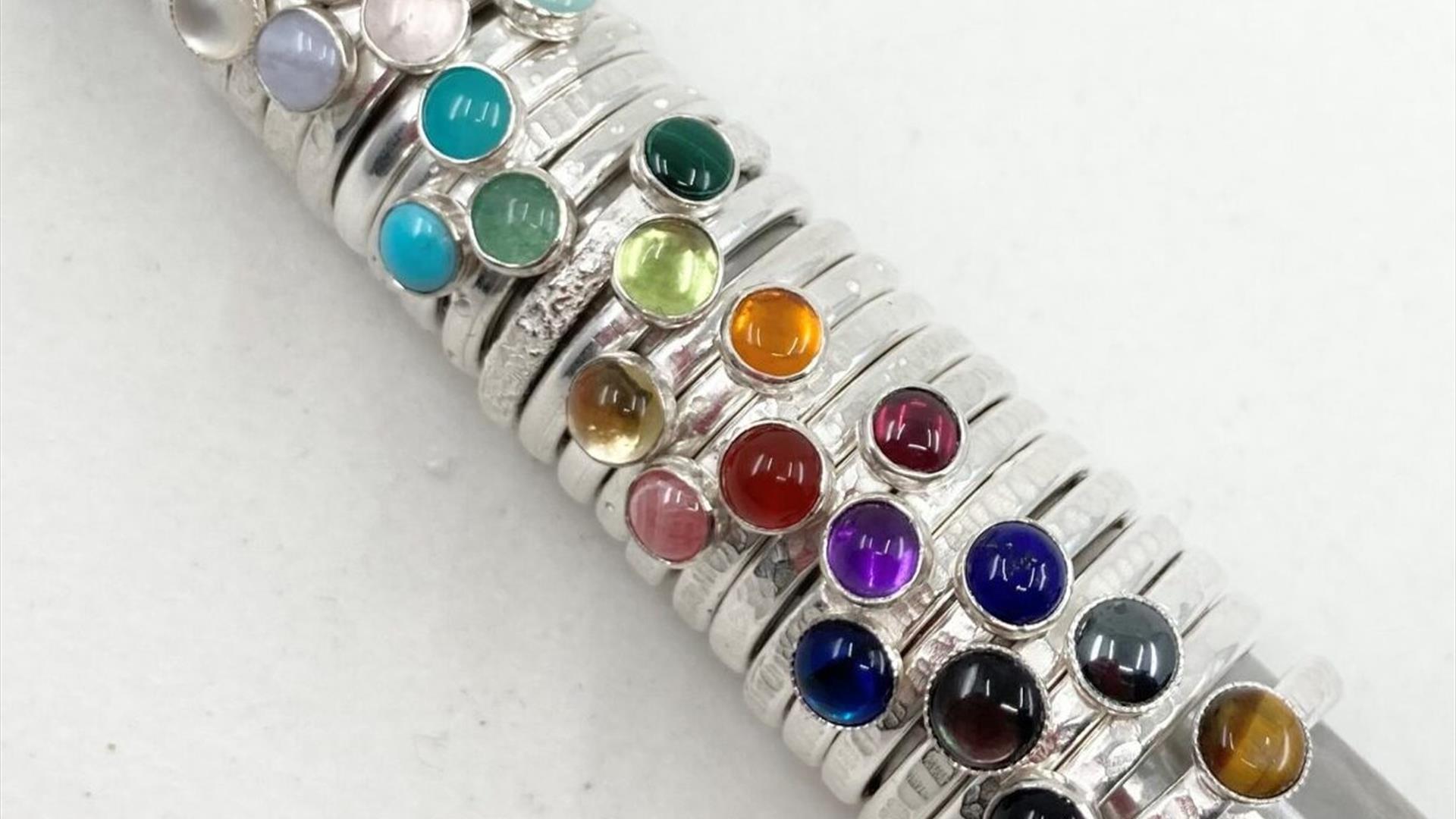 Silver stacking Rings