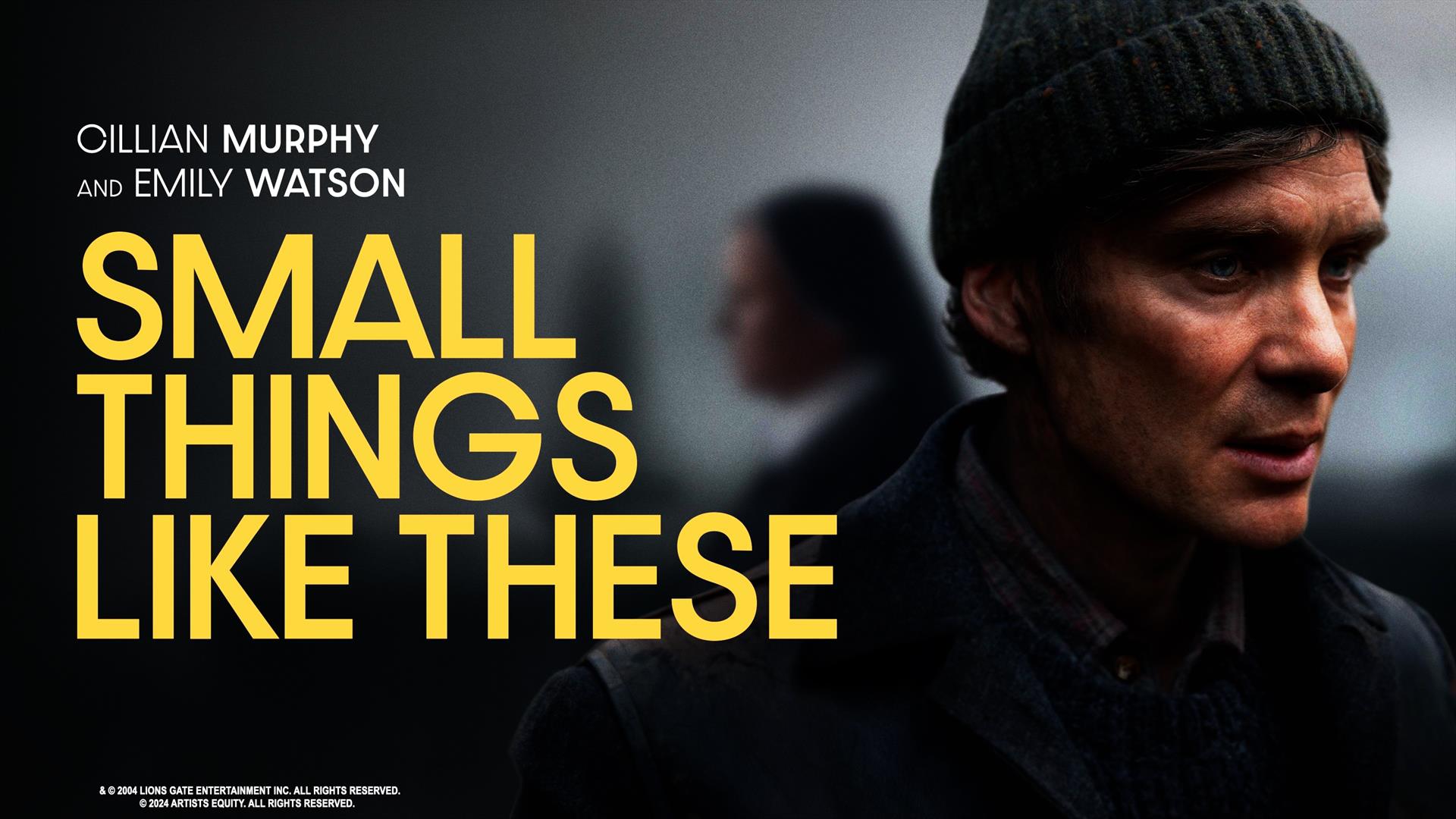 Poster from Small Things Like These featuring an image of Cillian Murphy