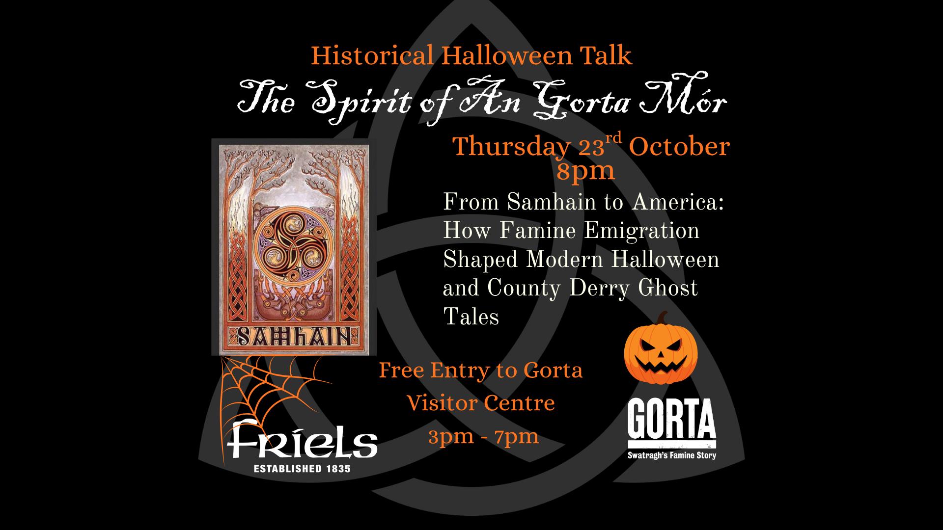 Flier detailing the Spirit of An Gorta Mor