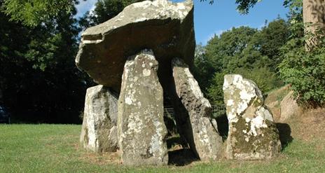 Standing stones at a Dolmen