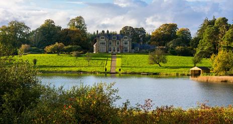 View of Blessingbourne Manor from across the lake