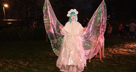 A Christmas fairy character in Maghera Walled Garden