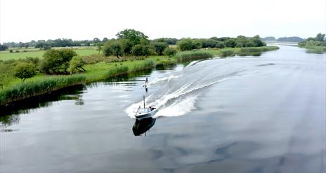 Person water skiing in Newferry