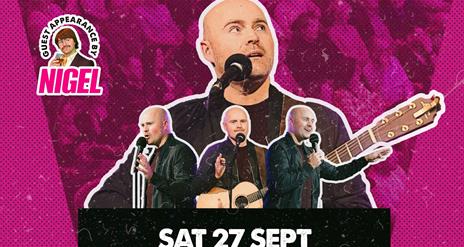 4 different image of Paddy Raff on a pink background