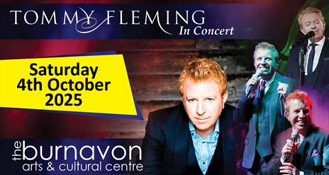 4 images of Tommy Fleming with event details written