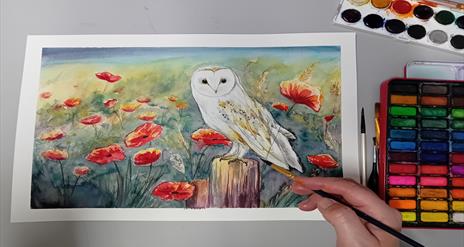 Join us at Hill of The O'Neill & Ranfurly House for a one-day Watercolour Workshop (Saturday 4 October) with talented local artist Andrea Hayes.