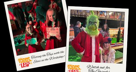 Santa's helpers and meeting the Grinch