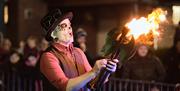 Fire performer at Cookstown Halloween