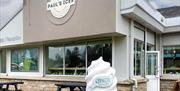 The front of Pauls Ices cafe in dungannon park