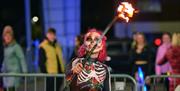 Fire performer at Maghera Halloween