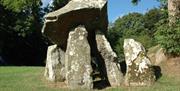 Standing stones at a Dolmen