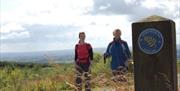 Two women walking the Ulster Way, Sliabh Beagh