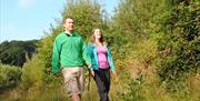 A couple walking Sliabh Beagh in Clogher Valley