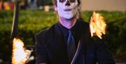 Fire performer at Cookstown Halloween