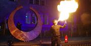 Fire performer at Dungannon Halloween