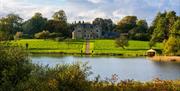 View of Blessingbourne Manor from across the lake