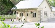 Blessingbourne Gate Lodge with outside seating area