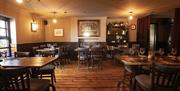 The dining area in Brewers house restaurant.