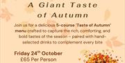 Flier promoting a Giant Taste of Autumn