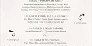 Giant Taste of Autumn Menu