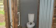 An out door toilet