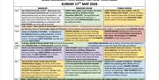 Sunday 17th May Timetable