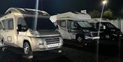 Image of motor homes at Friel's motor home park