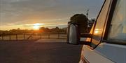 Image showing sunset and surrounding scenery at Friel's motor home park