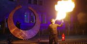 Image of fire juggler