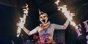 Fire performer at Fright Night
