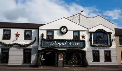 The Royal Hotel with Christmas Decorations